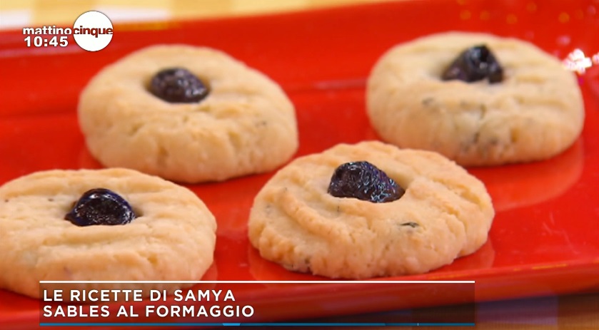 Mattino Cinque Samya Ricetta Biscotti Sables Al Formaggio