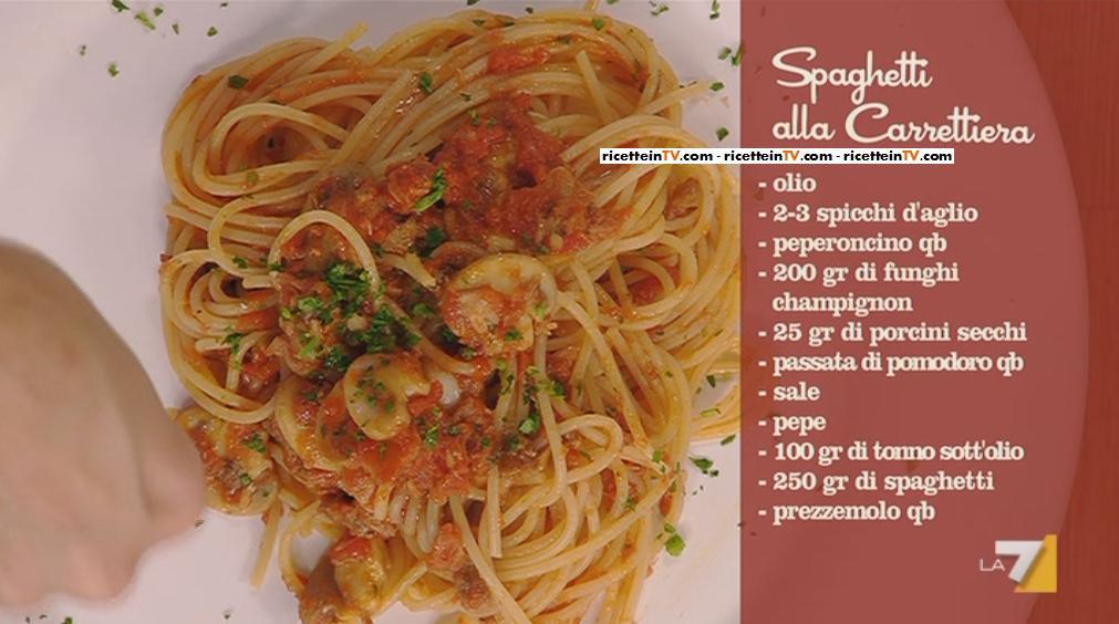 Pasta alla carrettiera: la ricetta di Giusina in Cucina, che torna in tv