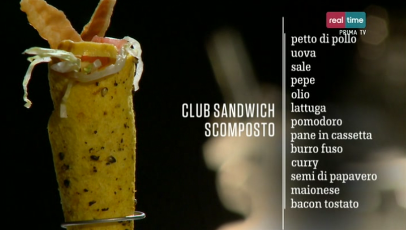 club sandwich scomposto