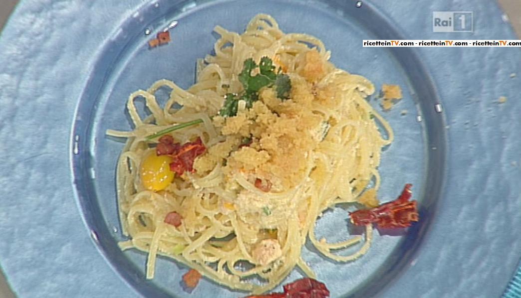 La Prova Del Cuoco Ricetta Trenette Con Uova Di Pesce E Guanciale
