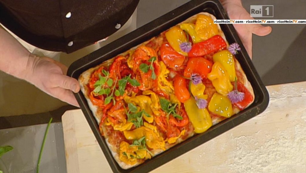 La prova del cuoco Ricetta pizza ai peperoni di Gabriele Bonci