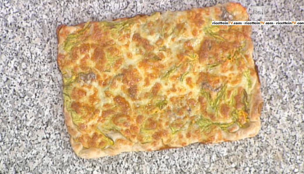 La Prova Del Cuoco Ricetta Pizza Con Fiori Di Zucca E Alici Gabriele Bonci