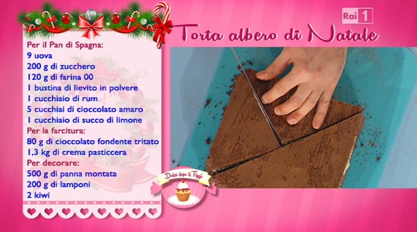 Menu Di Natale Anna Moroni.Dolci Dopo Il Tiggi Ricetta Torta Albero Di Natale Di Anna Moroni