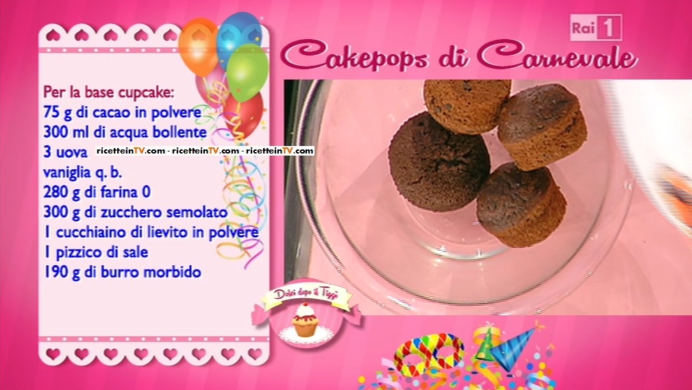 cakepops di Carnevale