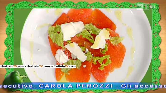 carpaccio di anguria gentilina e ricotta salata