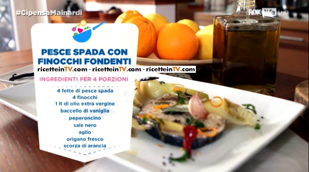 pesce spada con finocchi fondenti