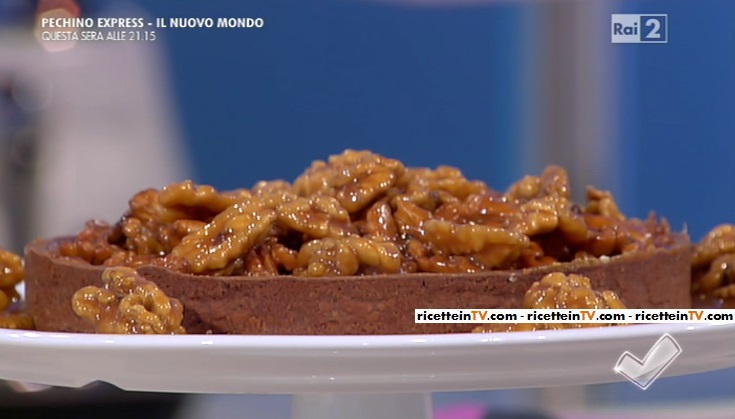 crostata noci e massa di cacao