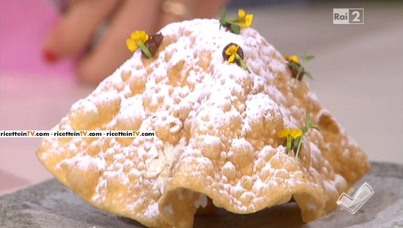 meraviglie con crema al cioccolato e ricotta