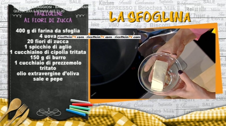 taglioline ai fiori di zucca