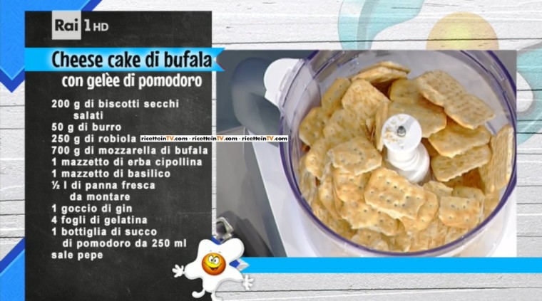 cheesecake di bufala con gelèe di pomodoro di Daniele Persegani