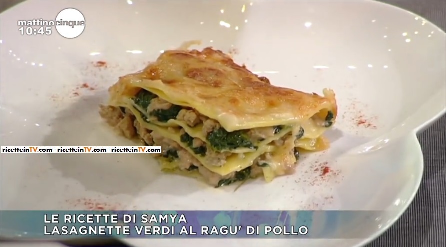 lasagnetta verde al ragù di pollo