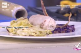 orata con cavolo verza e prosciutto croccante