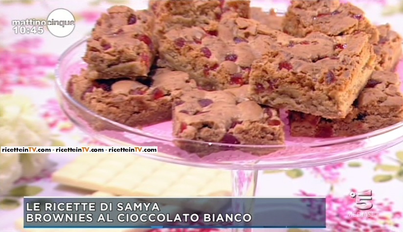 brownies al cioccolato bianco