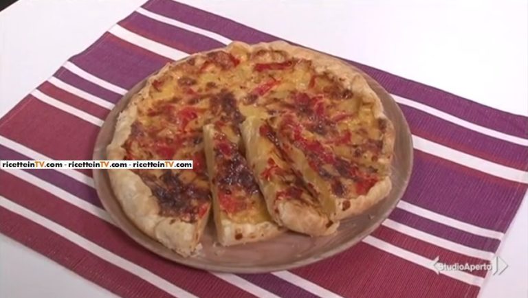 torta salata peperoni e patate