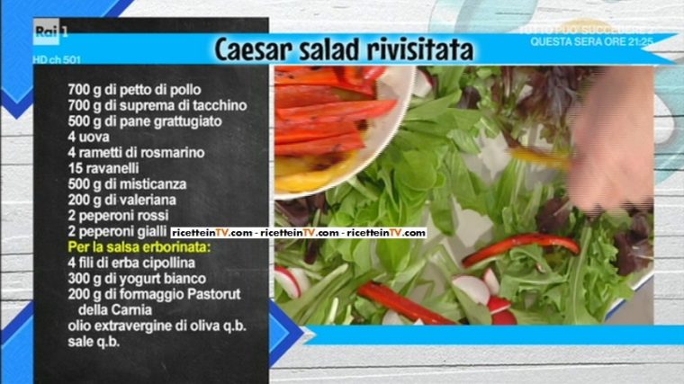 caesar salad rivisitata di Fabrizio Nonis
