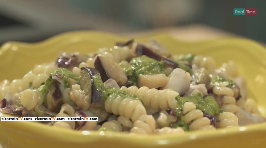 fusilli con melanzane e ombrina di Benedetta Parodi