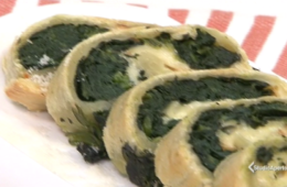 girelle di pasta matta con spinaci e scamorza
