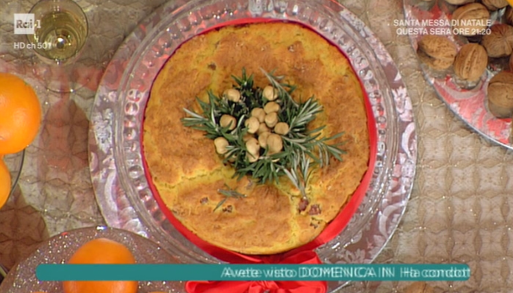 Centrotavola Natalizi Benedetta Parodi.Domenica In Ricetta Ciambella Di Natale Di Benedetta Parodi