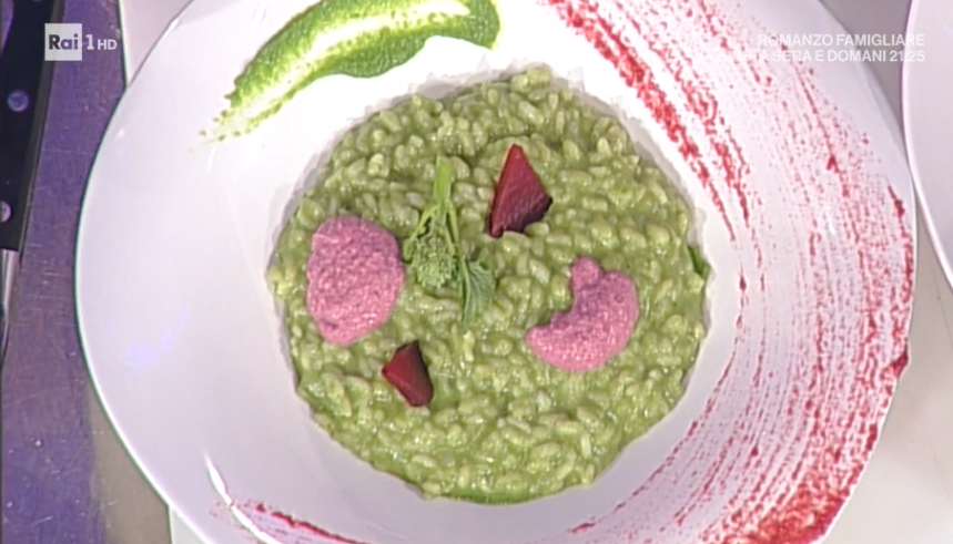 risotto verde e rosso rapa di Sergio Barzetti