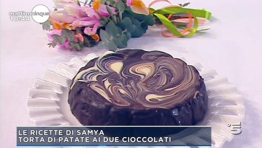 torta di patate ai due cioccolati