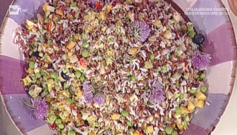 insalata di riso viola rosso e bianco di Sergio Barzetti
