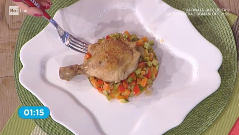 La prova del cuoco | Ricetta cosce di pollo alla birra con verdure di