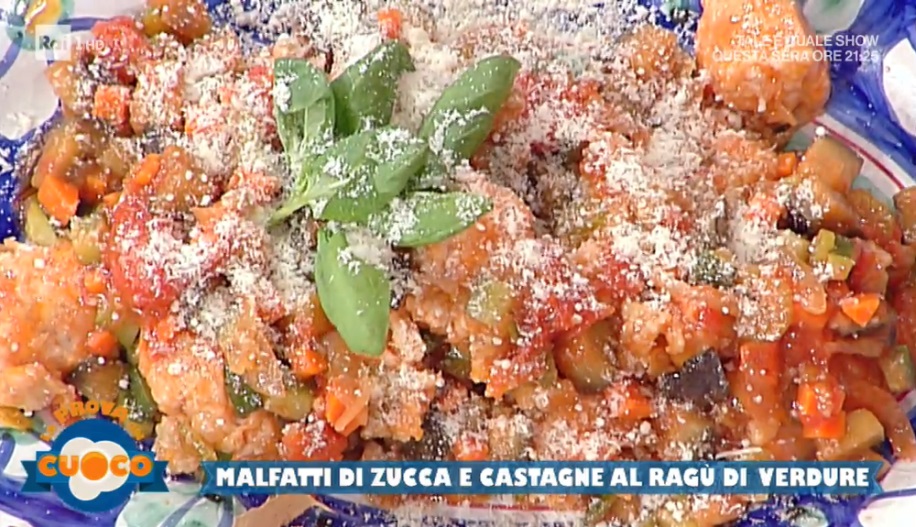 malfatti di zucca e castagne al ragù di verdure di Diego Bongiovanni