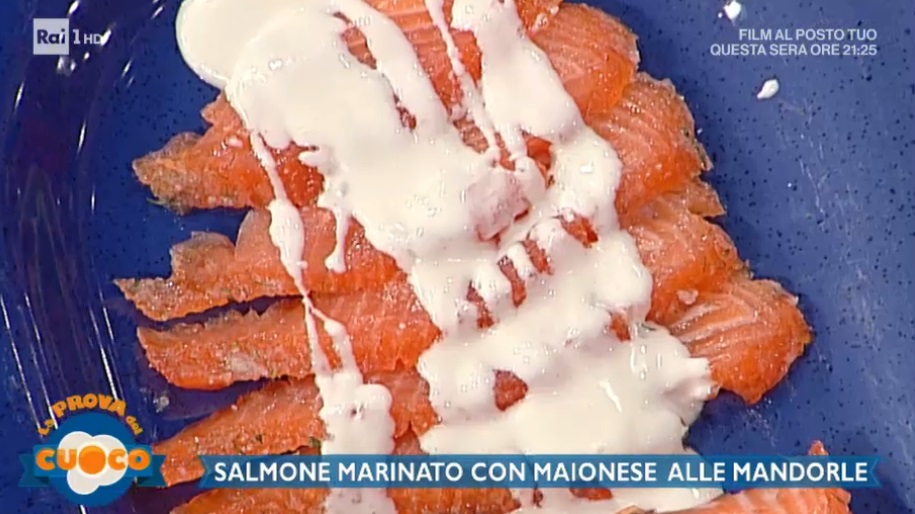salmone marinato con maionese di mandorle di Clara Zani