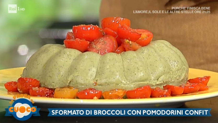 sformato di broccoli con pomodorini confit di Simone Ferri Graziani