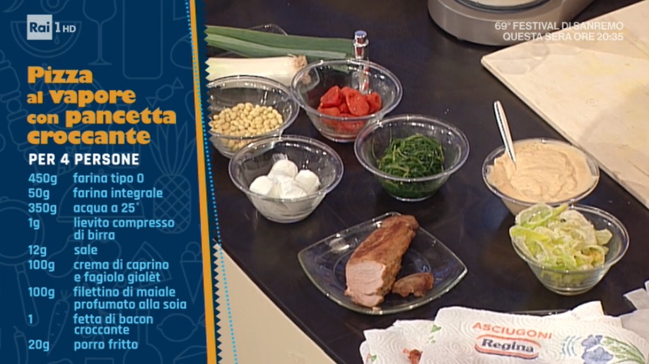 La prova del cuoco | Ricetta pizza al vapore di Renato Bosco