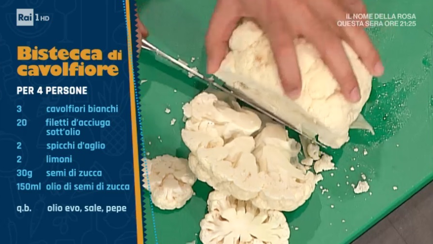 La Prova Del Cuoco Ricetta Bistecca Di Cavolfiore Di Andrea Ribaldone