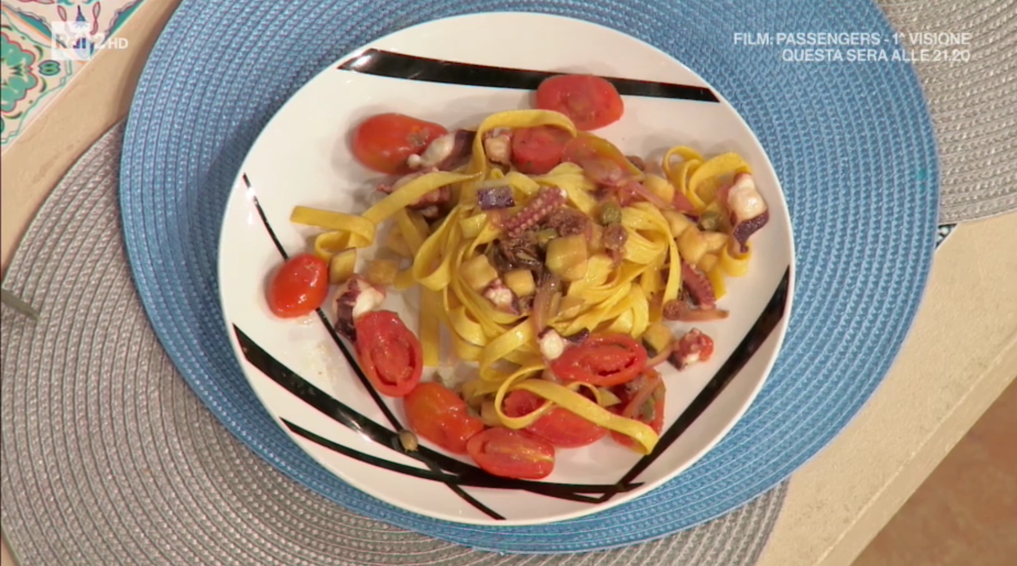 tagliatelle con polpo