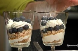 bicchierini di ricotta e mirtilli
