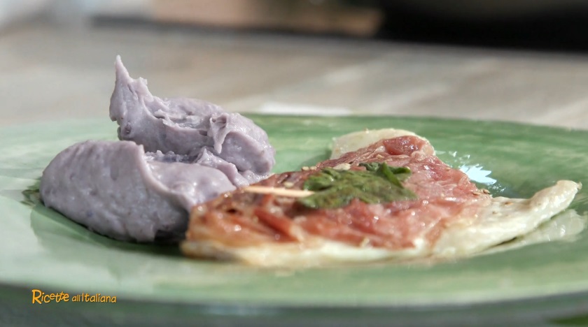 saltimbocca di orata con purè viola di Anna Moroni