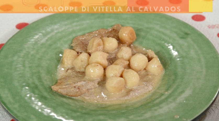 scaloppe di vitella al calvados