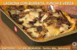 lasagna con burrata funghi e verza di Anna Moroni