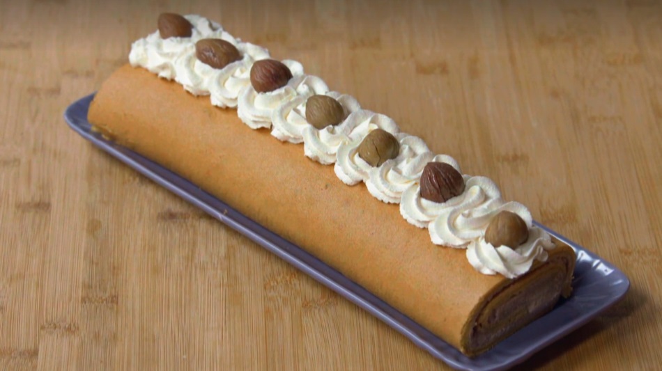 Benedetta Parodi Ricetta Tronchetto Di Natale.Fatto In Casa Per Voi Ricetta Rotolo Dolce Di Castagne Di Benedetta Rossi