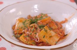 paccheri all'amatriciana di mare