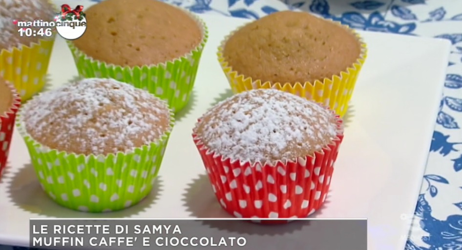 muffin al caffè e cioccolato