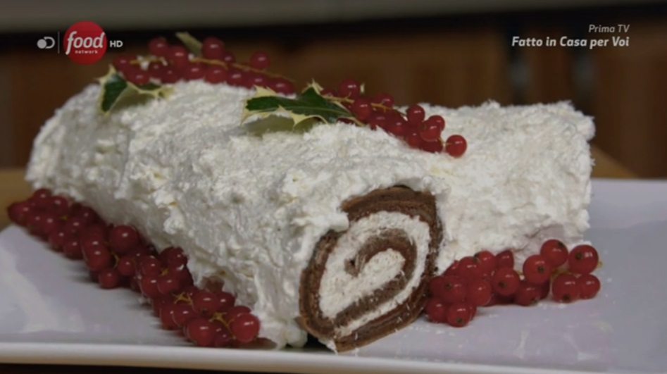 Tronchetto Di Natale Montersino.Fatto In Casa Per Voi Ricetta Tronchetto Bianco Innevato Di Benedetta Rossi