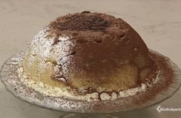 zuccotto pandoro e crema