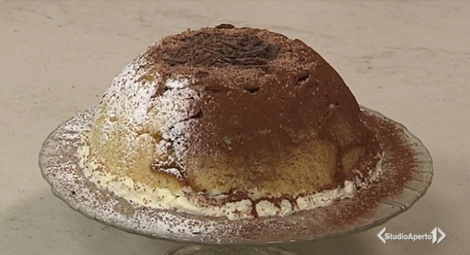 zuccotto pandoro e crema