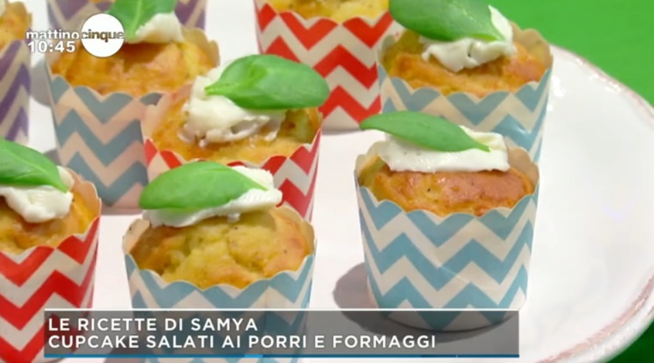 cupcake salati ai porri e formaggi