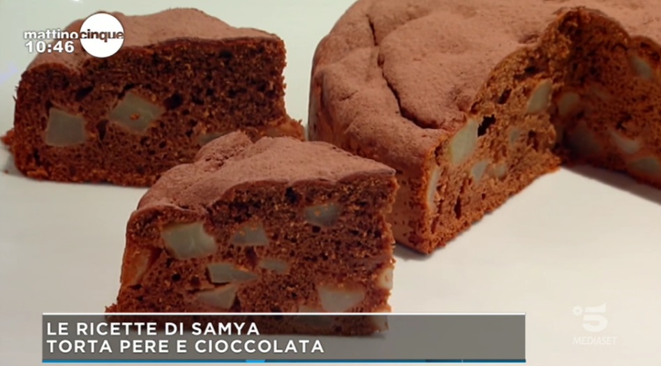 torta alle pere e cioccolato