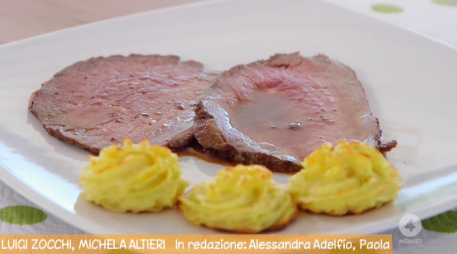 roast beef con patate duchessa