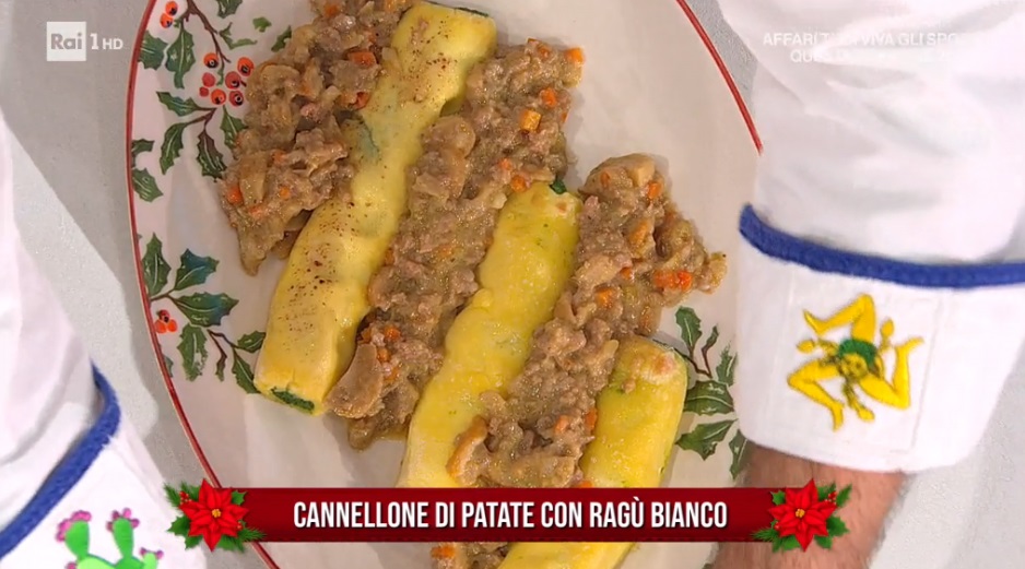 cannellone di patate con ragù bianco di Fabio Potenzano