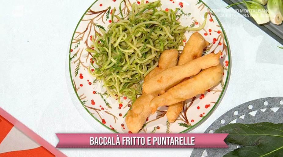 baccalà fritto e puntarelle di Gian Piero Fava