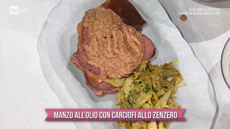 manzo all'olio con carciofi allo zenzero di Francesca Marsetti