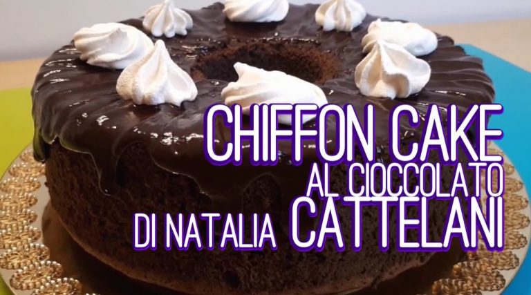 chiffon cake al cioccolato