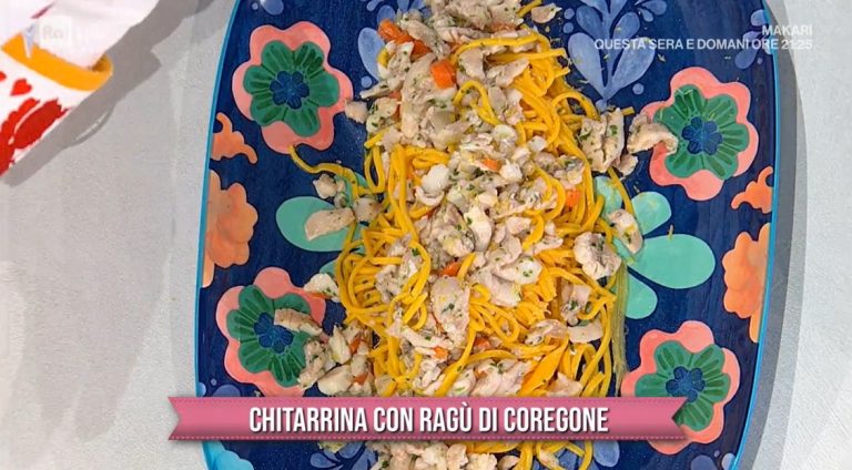 chitarrina con ragù di coregone di Francesca Marsetti